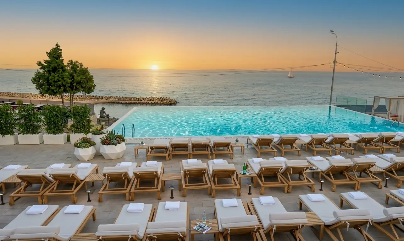 Infinity pool overlooking the Black Sea